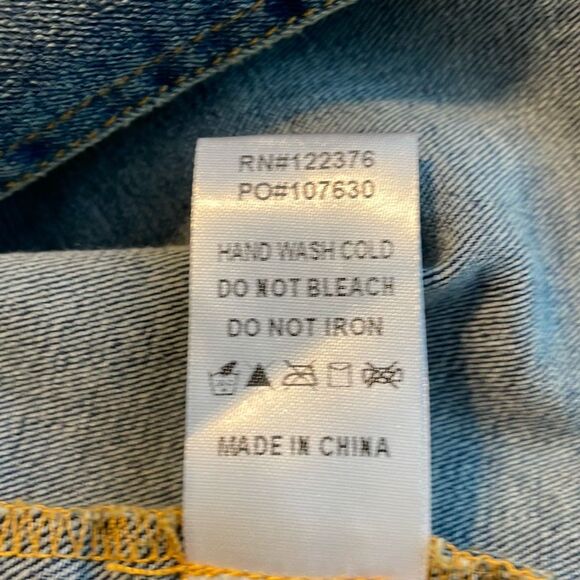 Mustard Seed Strapless Denim Midi Dress Medium Wash Denim S - Picture 9 of 9